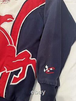 Rare Vintage Jeremy Mayfield Mobil 1 Nascar Racing Jacket Size Large