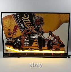 Rare Vintage Miller Genuine Draft Neon Sign Rusty Wallace'93 NASCAR Racing Car