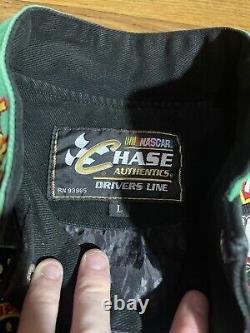 Rare Vintage Youth Large Lucky Charms Black Nascar Racing Jacket Y2k Embroidered