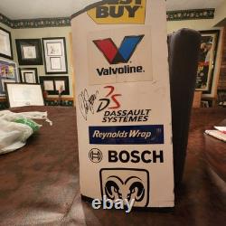 Reed Sorenson Signed Race Used B Pillar Sheetmetal 2009 #43 Dodge NASCAR