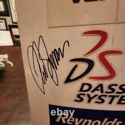 Reed Sorenson Signed Race Used B Pillar Sheetmetal 2009 #43 Dodge NASCAR