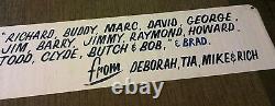 Richard Kyle Petty buddy todd signed NASCAR RACE USED #43 200 WIN BANNER 1984