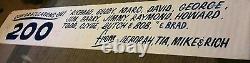 Richard Kyle Petty buddy todd signed NASCAR RACE USED #43 200 WIN BANNER 1984