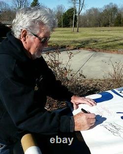 Richard Kyle Petty buddy todd signed NASCAR RACE USED #43 200 WIN BANNER 1984