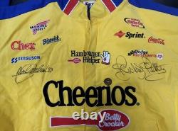 Richard Petty & Aric Almirola Dual-Signed Cheerios Racing Jacket XL