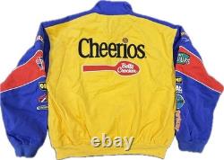 Richard Petty & Aric Almirola Dual-Signed Cheerios Racing Jacket XL Richard Petty & Aric Almirola Dual-Signed Cheerios Racing Jacket XL