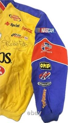 Richard Petty & Aric Almirola Dual-Signed Cheerios Racing Jacket XL