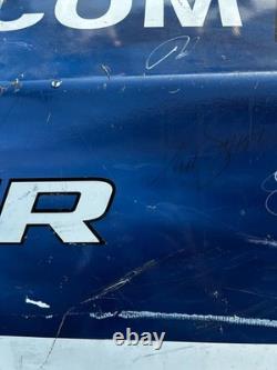 Richard Petty, Aric Almirola, Reed Sorenson Autograph Right Quaterpanel Race Used
