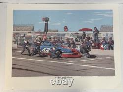 Richard Petty The King & His Court Print #195/250 1992 William Vance Nichols Sgn