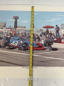 Richard Petty The King & His Court Print #195/250 1992 William Vance Nichols Sgn