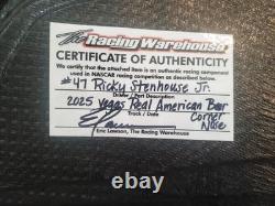Ricky Stenhouse Jr SIGNED Race Used Sheetmetal HULK HOGAN Real American Beer WWE