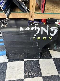 Riley Herbst #98 2022 Monster Energy Nascar Race Used Partial Quarter Panel #693