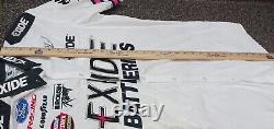 Roush Racing Large Exide Race Used Burton Signed Crew Shirt NASCAR Truck Series