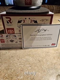 Rowdy Energy Kyle Busch Autographed Mini Helmet NASCAR