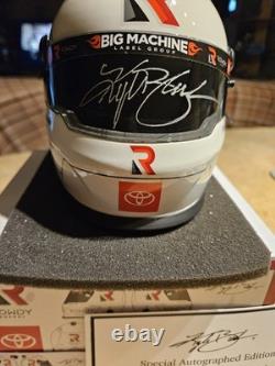 Rowdy Energy Kyle Busch Autographed Mini Helmet NASCAR