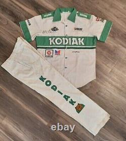 Rusty Wallace Nascar Race Used Kodiak Crew Uniform Autographed Shirt Pants