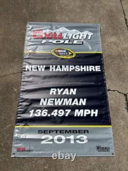 Ryan Newman #39 2013 New Hampshire Coors Light Pole Award Nascar Banner