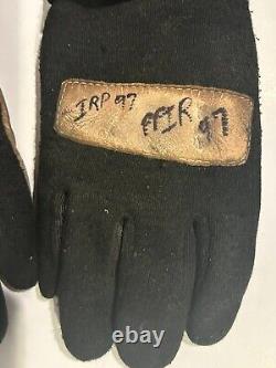Ryan Newman autographed USAC Midget Race Used Driving Gloves & Helmet Visor