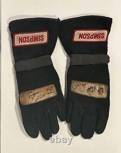 Ryan Newman autographed USAC Midget Race Used Driving Gloves & Helmet Visor