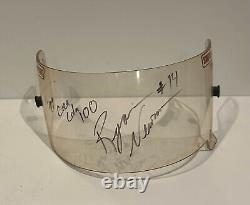 Ryan Newman autographed USAC Midget Race Used Driving Gloves & Helmet Visor