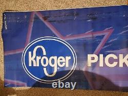 Ryan Preece 2019 Rookie JTG Pit Wall Banner Race Used Kroger #47 NASCAR Racing