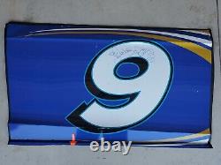 SAM HORNISH JR. RACE USED SHEETMETAL #9 Door SIGNED BY RICHARD PETTY NASCAR