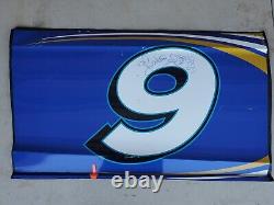 SAM HORNISH JR. RACE USED SHEETMETAL #9 Door SIGNED BY RICHARD PETTY NASCAR