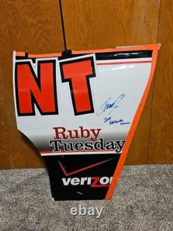 SIGNED Brad Keselowski #22 2010 Discount Tire Dayglo Sheet Metal Race Used