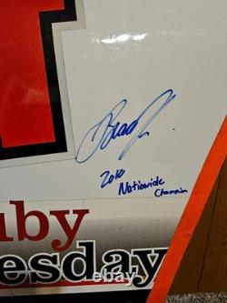 SIGNED Brad Keselowski #22 2010 Discount Tire Dayglo Sheet Metal Race Used