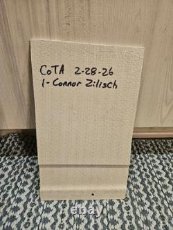 SIGNED Connor Zilisch #1 2026 COTA Contingency Panel Small Sheet Metal Race Used