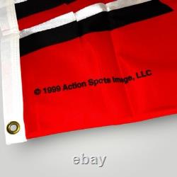 SIGNED Dale Earnhardt Jr BUDWEISER #8 DEI 1999 ACTION SPORTS VINTAGE FLAG 41x30