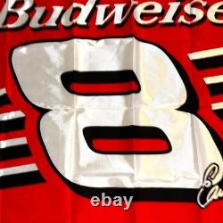 SIGNED Dale Earnhardt Jr BUDWEISER #8 DEI 1999 ACTION SPORTS VINTAGE FLAG 41x30