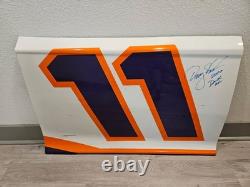 SIGNED Denny Hamlin 2020 Dover Win #11 Door Panel Sheet Metal Race Used NASCAR