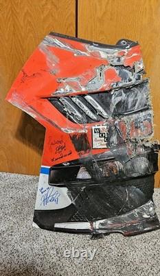 SIGNED Harrison Burton #21 2022 Daytona 500 Flip Rookie Sheet Metal Race Used