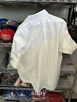 STP Hot Wheels Racing NASCAR Team Issued Race Used Button Up Crew Shirt XL-SS