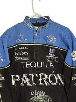 Scott Sharp Patron Tequila #9 IMSA Racing Jacket Mens Med Jeff Hamilton NASCAR