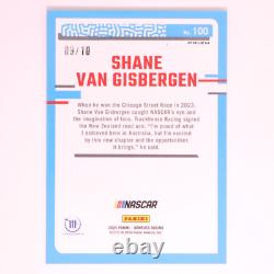 Shane Van Gisbergen SVG 2024 NASCAR Panini Donruss Prizm Rated Rookie Gold /10