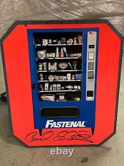 Signed Carl Edwards Nascar Race Used Fastenal Pit Road Sign