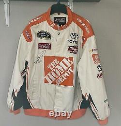 Signed Joey Logano NASCAR #22 Home Depot Jacket L & Long Sleeve Shirt XL