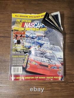 Signed Official Nascar 2002 Preview and Press Guide Magazine Bulk Signature rare