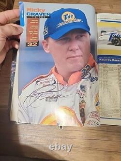 Signed Official Nascar 2002 Preview and Press Guide Magazine Bulk Signature rare
