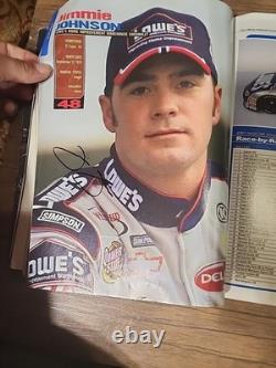 Signed Official Nascar 2002 Preview and Press Guide Magazine Bulk Signature rare