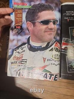 Signed Official Nascar 2002 Preview and Press Guide Magazine Bulk Signature rare