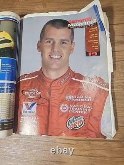 Signed Official Nascar 2002 Preview and Press Guide Magazine Bulk Signature rare