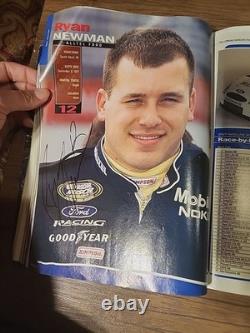 Signed Official Nascar 2002 Preview and Press Guide Magazine Bulk Signature rare