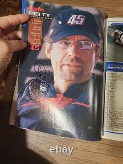 Signed Official Nascar 2002 Preview and Press Guide Magazine Bulk Signature rare
