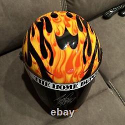 Signed Tony Stewart Helmet, Gibbs Home Depot, Full Size Smoke Replica Simpson