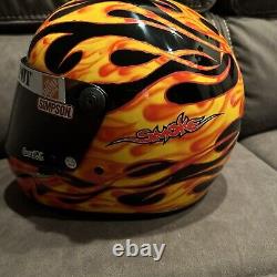 Signed Tony Stewart Helmet, Gibbs Home Depot, Full Size Smoke Replica Simpson