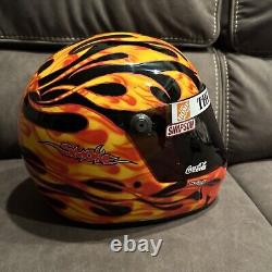 Signed Tony Stewart Helmet, Gibbs Home Depot, Full Size Smoke Replica Simpson