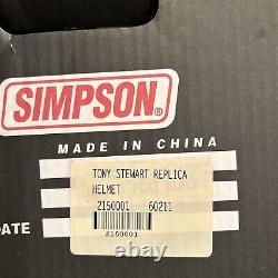 Signed Tony Stewart Helmet, Gibbs Home Depot, Full Size Smoke Replica Simpson